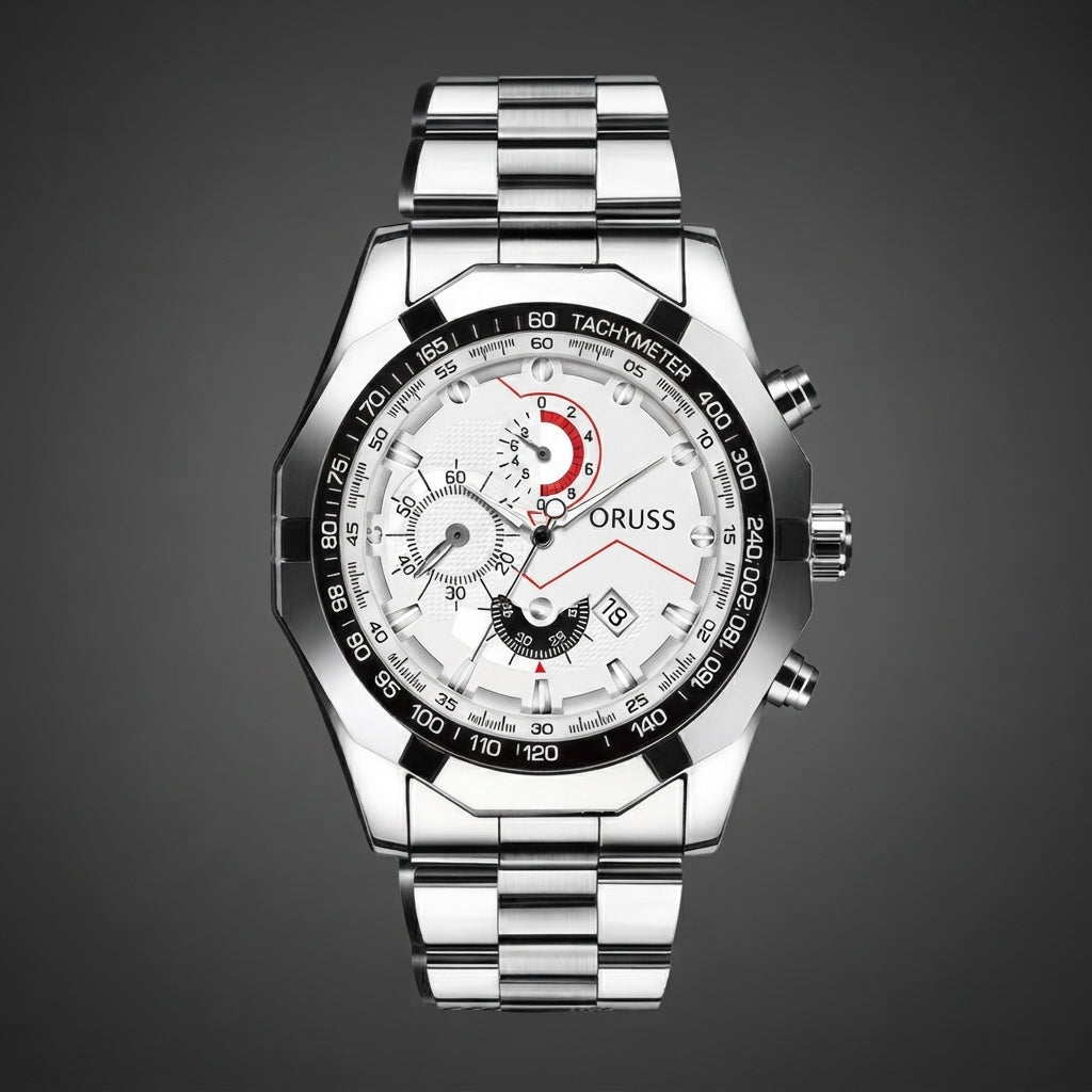 Oruss Men's Multifunctional Quartz Watch – Stylish, Waterproof Business Chronograph