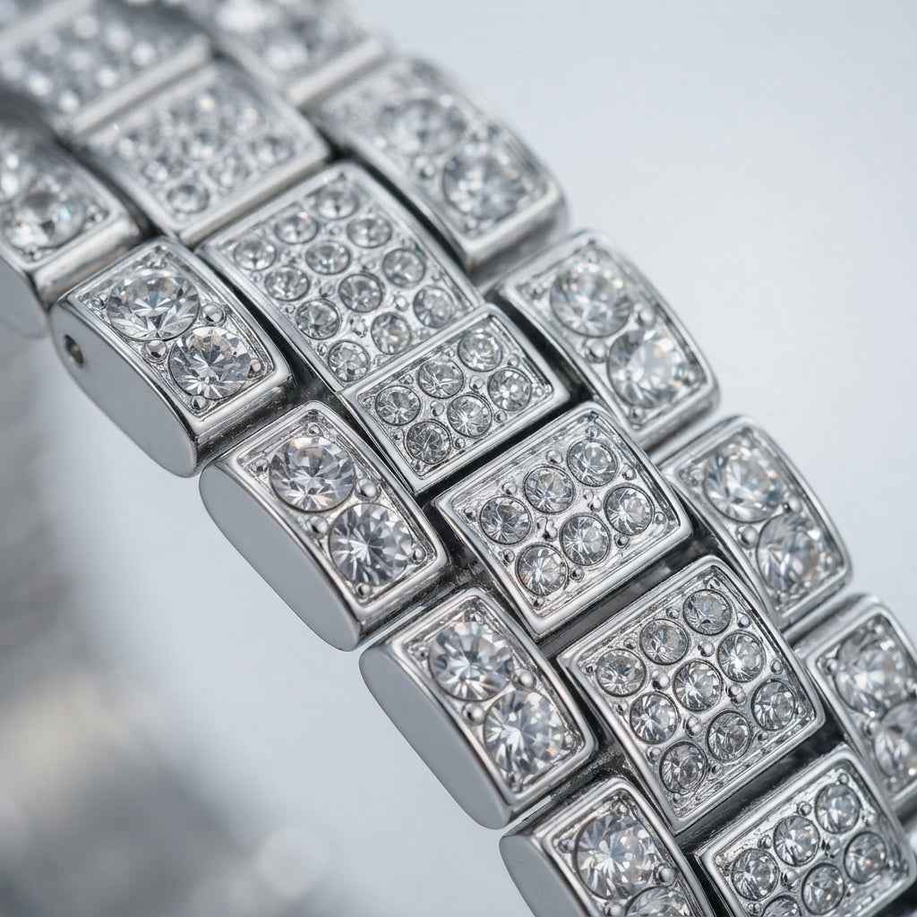 Diamond-Embedded Hip Hop Watch: Elevate Your Style with Everyday Luxury