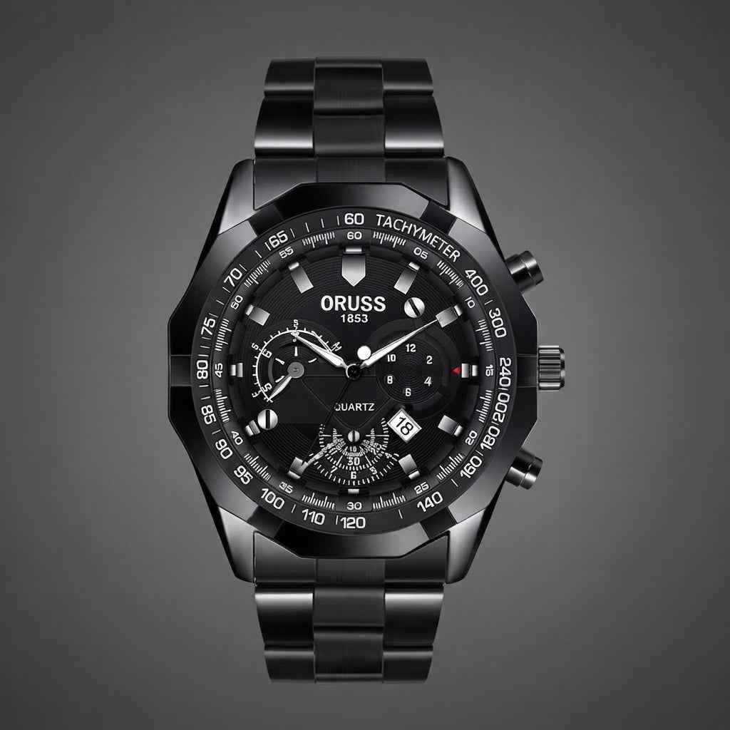 Oruss Men's Multifunctional Quartz Watch – Stylish, Waterproof Business Chronograph
