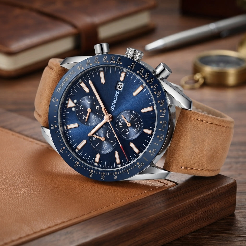 Waterproof Multifunctional Quartz Watch for Men - Elevate Your Style and Functionality