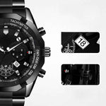 Oruss Men's Multifunctional Quartz Watch – Stylish, Waterproof Business Chronograph