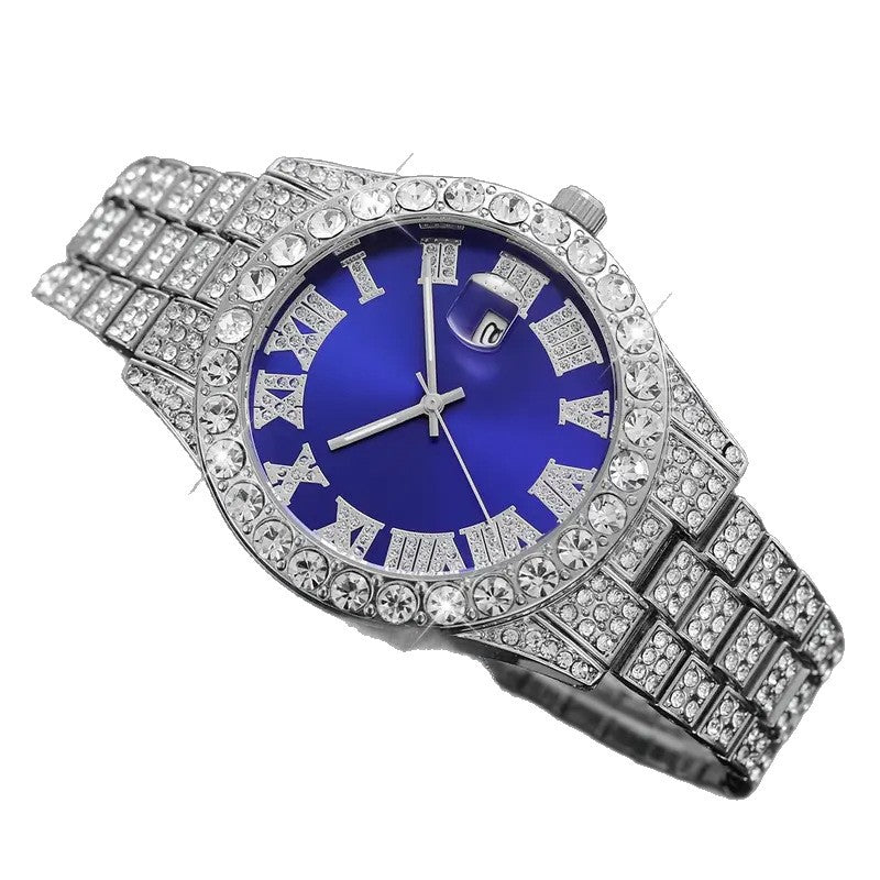 Diamond-Embedded Hip Hop Watch: Elevate Your Style with Everyday Luxury