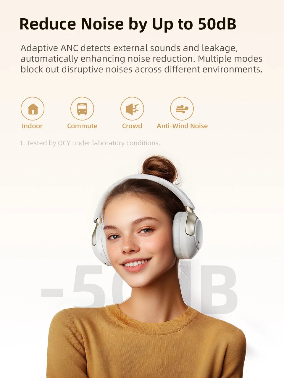 Experience Unmatched Sound Quality with QCY H3 PRO ANC Wireless Headphones