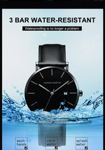 Stylish Men's Casual Leather Wristwatch - Minimalist Elegance for Every Occasion - Lvoris