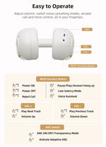 Experience Unmatched Sound Quality with QCY H3 PRO ANC Wireless Headphones