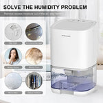 Experience Freshness with the 1000ml Capacity Air Dehumidifier