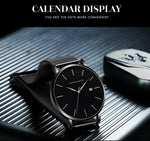 Stylish Men's Casual Leather Wristwatch - Minimalist Elegance for Every Occasion - Lvoris