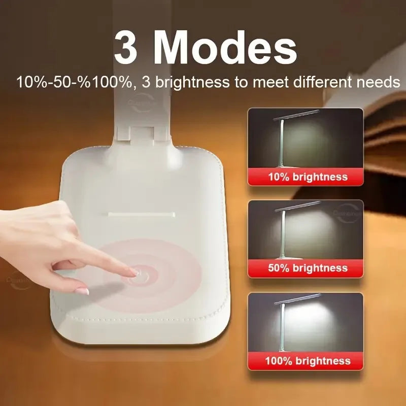 Dimmable LED Desk Lamp with USB Touch Control – Perfect for Study, Reading & Relaxation - Lvoris