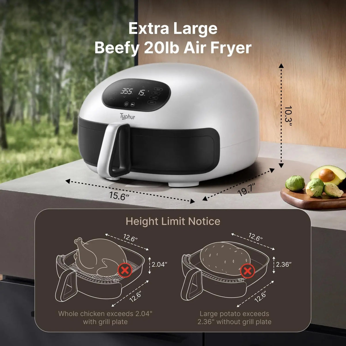 Transform Your Cooking with the Large Smart Air Fryer – 15-in-1 Dual Heating Wonder