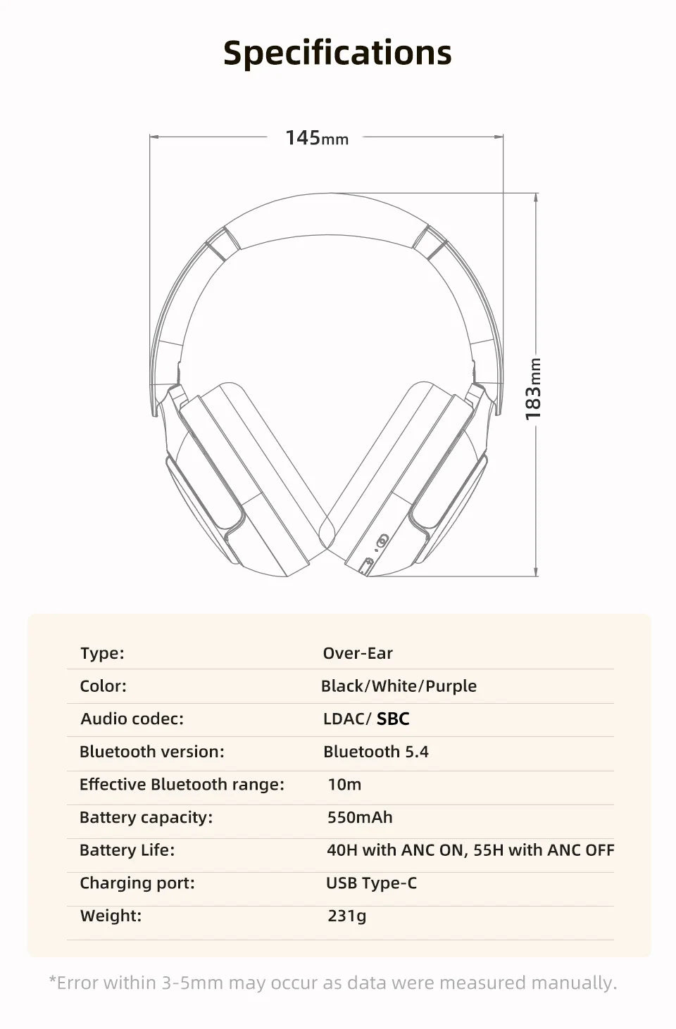 Experience Unmatched Sound Quality with QCY H3 PRO ANC Wireless Headphones