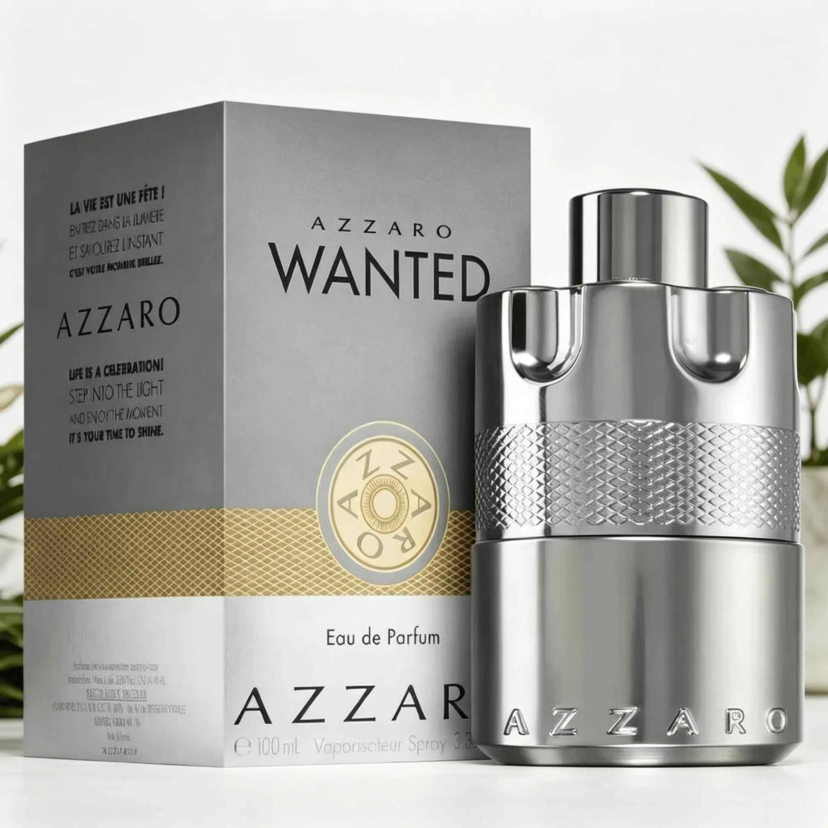 Azzaro Wanted Men Perfume - 100ml Luxury EDT with Gift Box – Bold, Spicy, and Woody Fragrance for the Modern Man