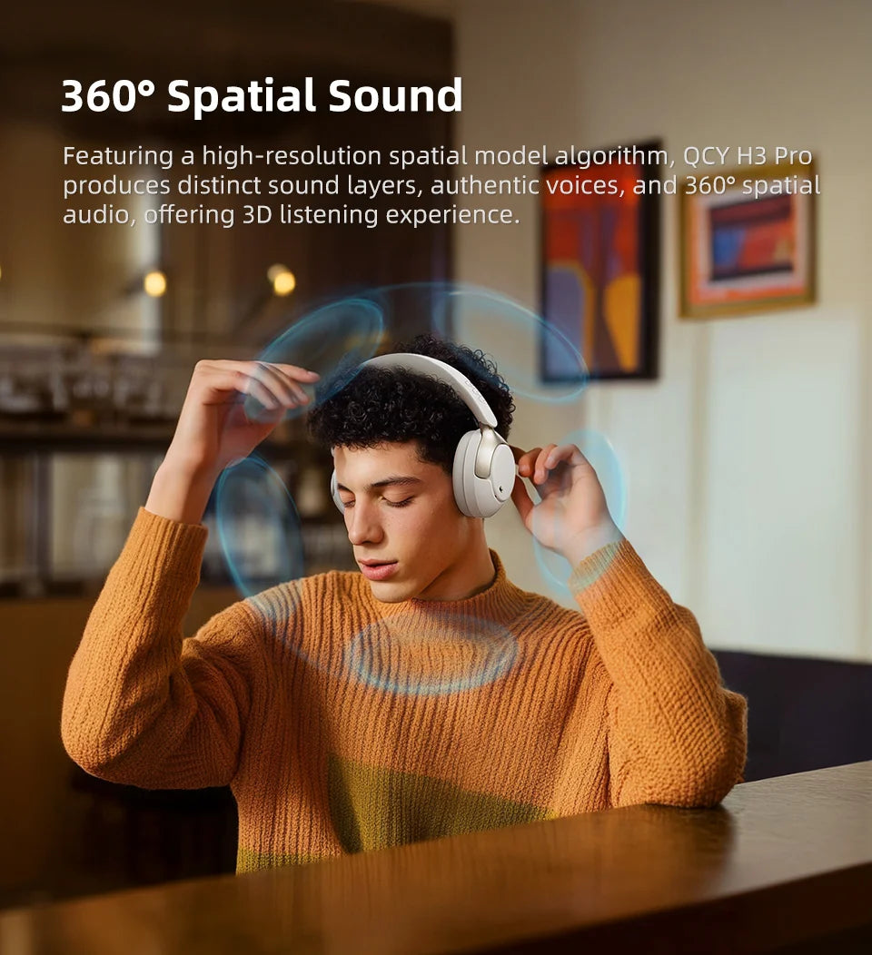Experience Unmatched Sound Quality with QCY H3 PRO ANC Wireless Headphones