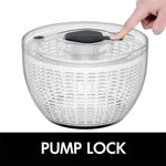 One-Handed Salad Spinner: Effortless Lettuce Dryer for Busy Kitchens