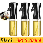 200/300/500mlOil Spray Plastic Household Kitchen Oil Spray Bottle Or Oil Brush Nebulizing Mist Filling Cooking Dual Use BBQ
