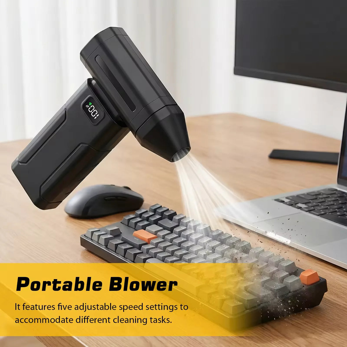 X8 Powerful Dust Blower 160000RPM Brushless Motor Outdoor Air Duster Blower Type-C Rechargeable Air Blower Cleaning PC Turbo Fan