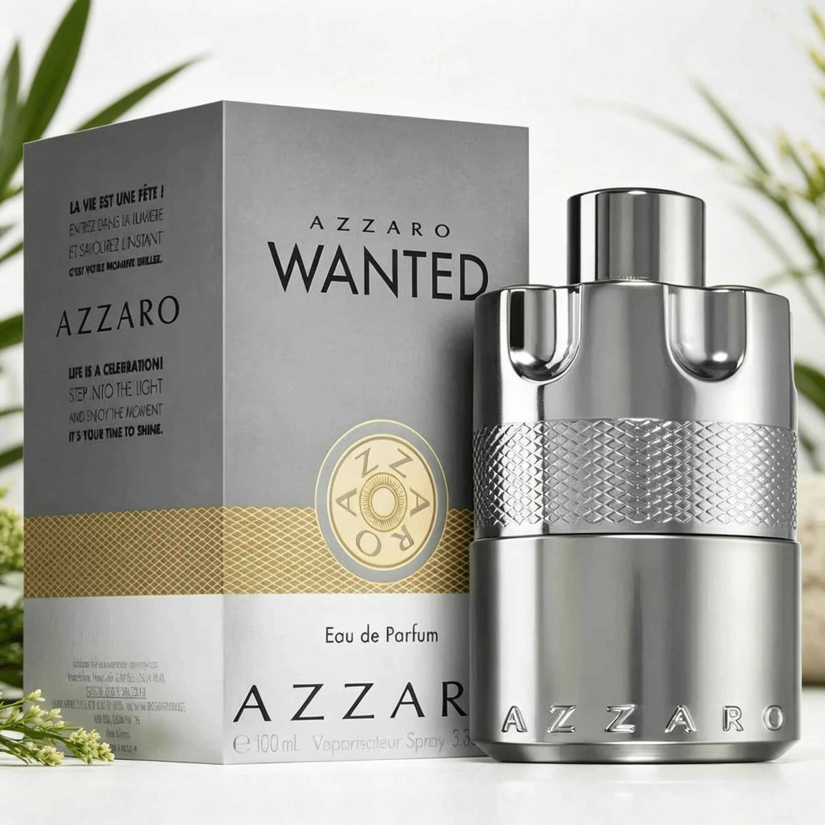 Azzaro Wanted Men Perfume - 100ml Luxury EDT with Gift Box – Bold, Spicy, and Woody Fragrance for the Modern Man