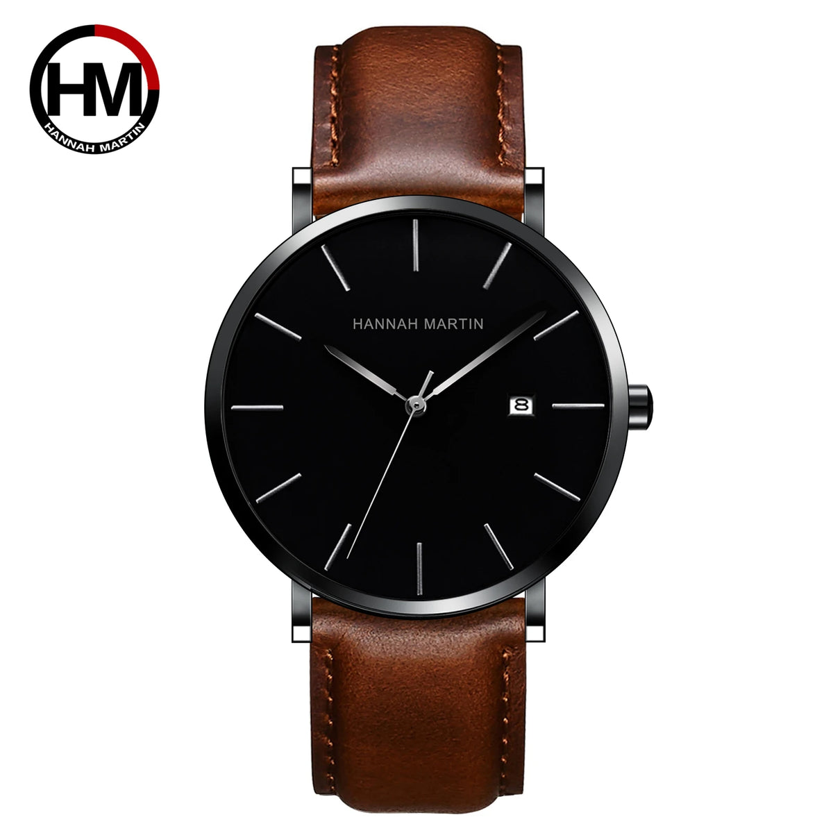 Stylish Men's Casual Leather Wristwatch - Minimalist Elegance for Every Occasion - Lvoris