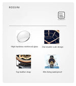 AOKULASIC Men New Mechanical Watch Tourbillon Wristwatch Waterproof Sport Automatic Watches Man Business Clock Relogio Masculino