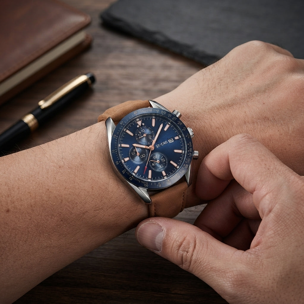 Waterproof Multifunctional Quartz Watch for Men - Elevate Your Style and Functionality