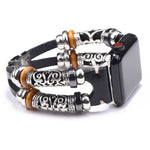 Stylish and Durable Genuine Leather Apple Watch Band for Men