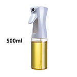 200/300/500mlOil Spray Plastic Household Kitchen Oil Spray Bottle Or Oil Brush Nebulizing Mist Filling Cooking Dual Use BBQ