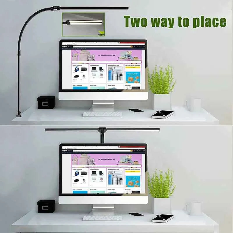 Transform Your Workspace with the LAOPAO Double Head LED Desk Lamp - Lvoris