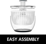One-Handed Salad Spinner: Effortless Lettuce Dryer for Busy Kitchens
