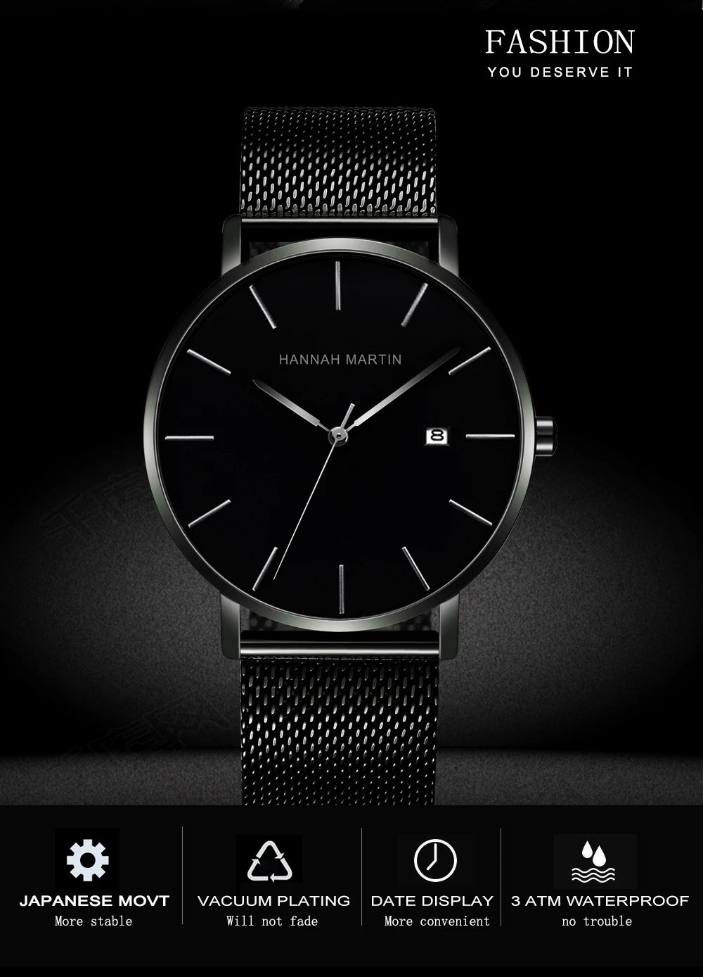 Stylish Men's Casual Leather Wristwatch - Minimalist Elegance for Every Occasion - Lvoris