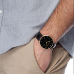 Stylish Men's Casual Leather Wristwatch - Minimalist Elegance for Every Occasion - Lvoris
