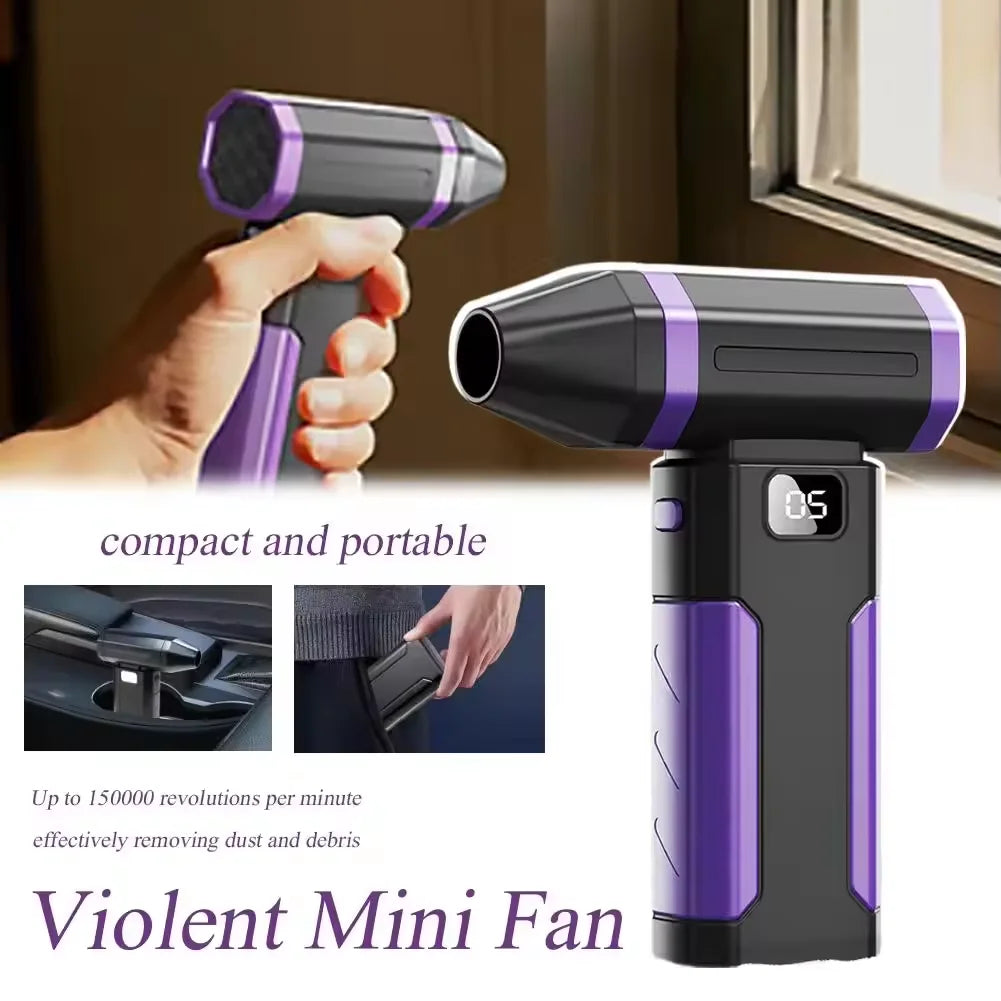 X8 Powerful Dust Blower 160000RPM Brushless Motor Outdoor Air Duster Blower Type-C Rechargeable Air Blower Cleaning PC Turbo Fan