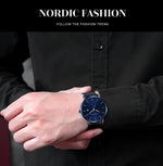 Stylish Men's Casual Leather Wristwatch - Minimalist Elegance for Every Occasion - Lvoris