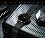 Stylish Men's Casual Leather Wristwatch - Minimalist Elegance for Every Occasion - Lvoris