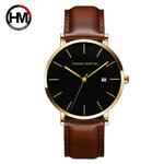 Stylish Men's Casual Leather Wristwatch - Minimalist Elegance for Every Occasion - Lvoris