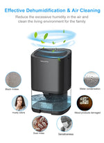 Experience Freshness with the 1000ml Capacity Air Dehumidifier