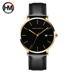 Stylish Men's Casual Leather Wristwatch - Minimalist Elegance for Every Occasion - Lvoris