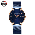 Stylish Men's Casual Leather Wristwatch - Minimalist Elegance for Every Occasion