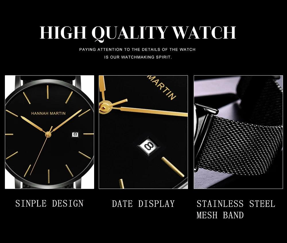 Stylish Men's Casual Leather Wristwatch - Minimalist Elegance for Every Occasion - Lvoris