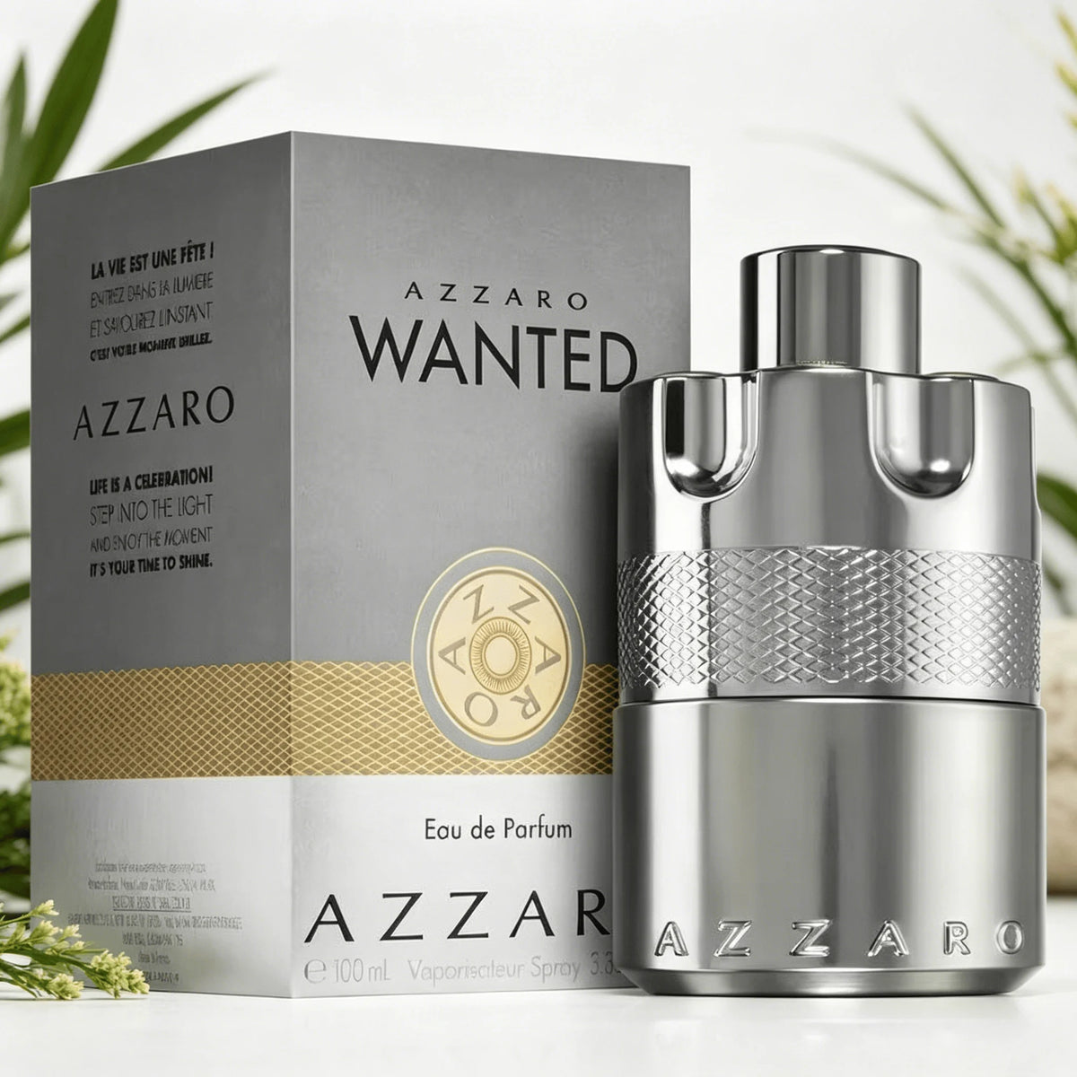 Azzaro Wanted Men Perfume - 100ml Luxury EDT with Gift Box – Bold, Spicy, and Woody Fragrance for the Modern Man