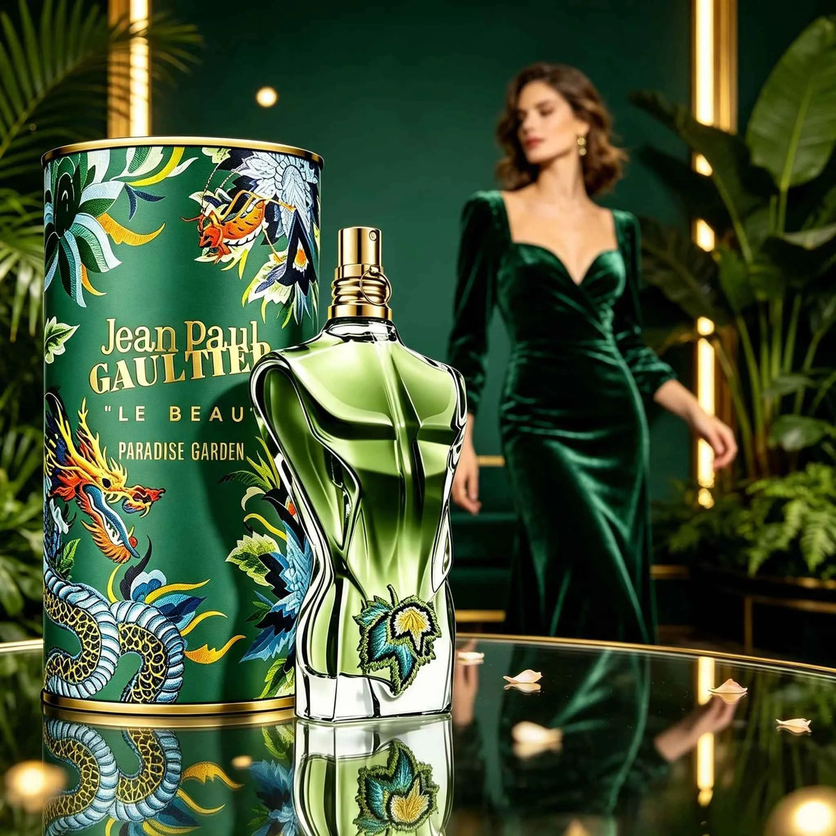 Experience Elegance with Jean Paul Gaultier Le Beau Paradise - Unisex Perfume in a Unique Body-Shaped Bottle