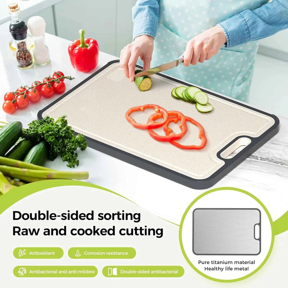 Double-Sided Titanium Cutting Board: The Ultimate Kitchen Essential for Easy Cooking