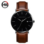 Stylish Men's Casual Leather Wristwatch - Minimalist Elegance for Every Occasion - Lvoris