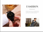 Stylish Men's Casual Leather Wristwatch - Minimalist Elegance for Every Occasion - Lvoris