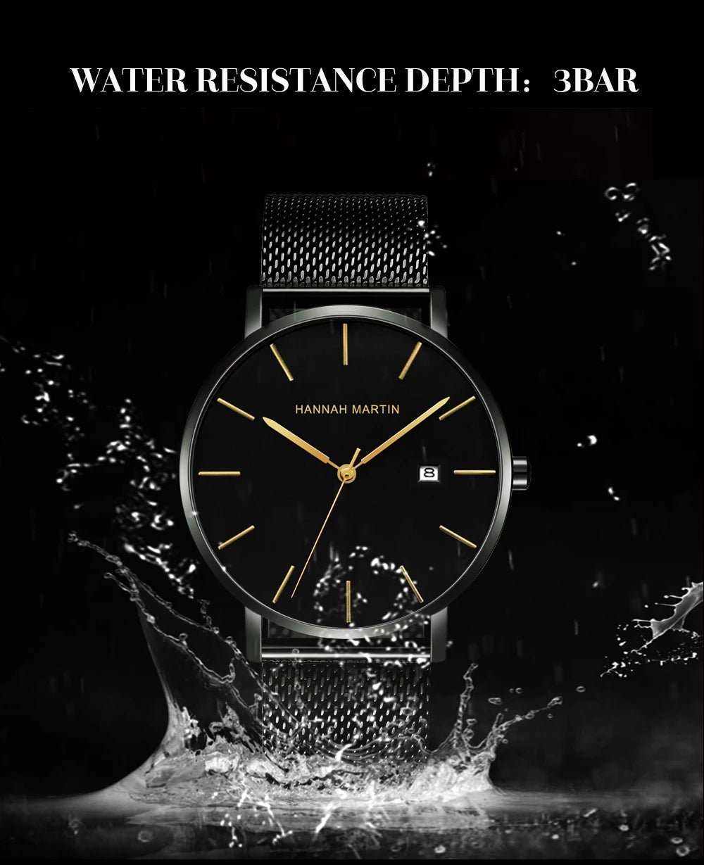 Stylish Men's Casual Leather Wristwatch - Minimalist Elegance for Every Occasion - Lvoris