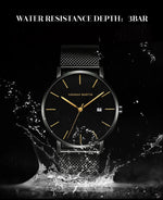 Stylish Men's Casual Leather Wristwatch - Minimalist Elegance for Every Occasion - Lvoris