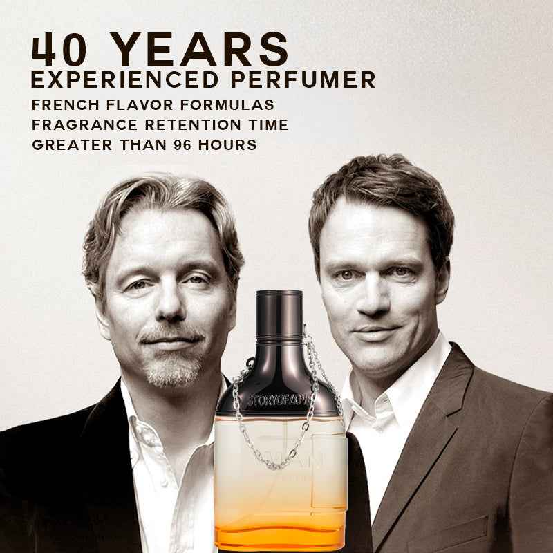 Long Lasting Men’s Eau De Cologne | Chained Amber Wood Perfume, 3.4 FL.OZ - Perfect Gift for Him - Lvoris